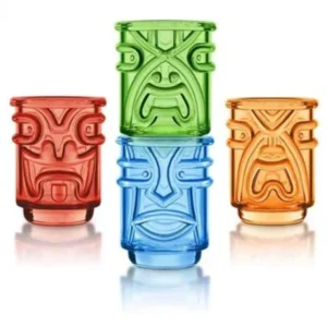 Wash*Final Touch Coloured Tiki Shot Glass 60ml (Set of 4) Fixed Size - GlowEssence Care - Embrace the Essence of Radiance with Premium Skincare Solutions