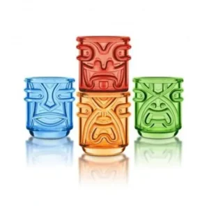 Cheap Final Touch Coloured Tiki Tumbler Glass 355ml (Set of 4) Fixed Size - GlowEssence Care - Embrace the Essence of Radiance with Premium Skincare Solutions