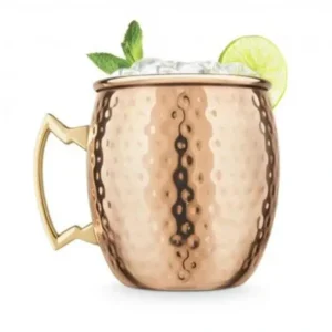 Wash*Final Touch Copper Plated Stainless Steel Hammered Moscow Mule Mug 473ml Fixed Size - GlowEssence Care - Embrace the Essence of Radiance with Premium Skincare Solutions