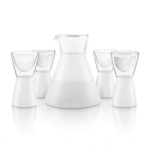 Cheap Final Touch Frosted Sake Decanter Set (1 Sake Decanter & 4 Glasses Included) Fixed Size - GlowEssence Care - Embrace the Essence of Radiance with Premium Skincare Solutions