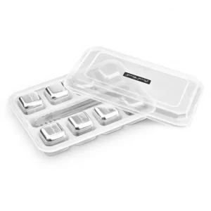 Wash*Final Touch Stainless Steel Ice Cube (Set of 8) Fixed Size - GlowEssence Care - Embrace the Essence of Radiance with Premium Skincare Solutions