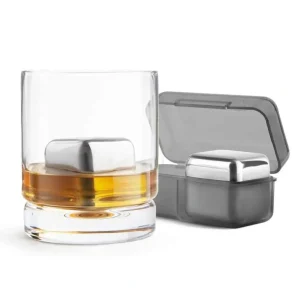 Flash Sale Final Touch Stainless Steel Whiskey Cubes (Set of 2) Fixed Size - GlowEssence Care - Embrace the Essence of Radiance with Premium Skincare Solutions