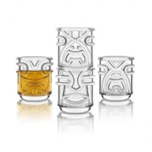 Wash*Final Touch Tiki Tumbler Glass 355ml (Set of 4) Fixed Size - GlowEssence Care - Embrace the Essence of Radiance with Premium Skincare Solutions