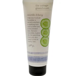 Store Fine Salt Scrub - Cucumber and Honey by The Cottage Greenhouse for Unisex - 10 oz Scrub - GlowEssence Care - Embrace the Essence of Radiance with Premium Skincare Solutions