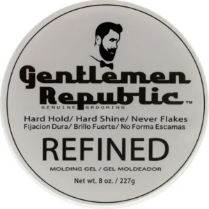 Best Gentlemen Republic Refined Gel - Hard Hold and Hard Shine by Gentlemen Republic for Men - 8 oz Gel - GlowEssence Care - Embrace the Essence of Radiance with Premium Skincare Solutions