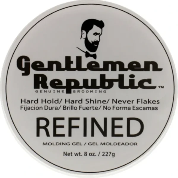 Best Gentlemen Republic Refined Gel - Hard Hold and Hard Shine by Gentlemen Republic for Men - 8 oz Gel - GlowEssence Care - Embrace the Essence of Radiance with Premium Skincare Solutions