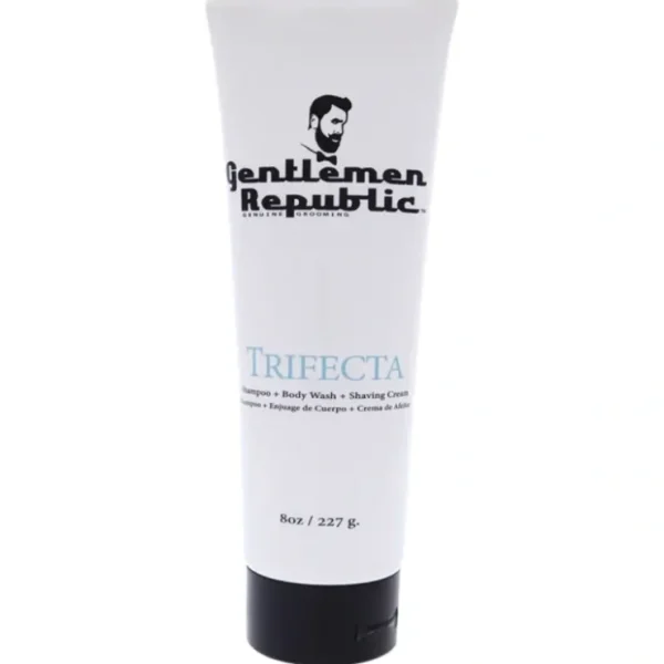 Wash*Gentlemen Republic Trifecta Shampoo Body Wash and Shaving Cream by Gentlemen Republic for Men - 8 oz Shampoo - GlowEssence Care - Embrace the Essence of Radiance with Premium Skincare Solutions
