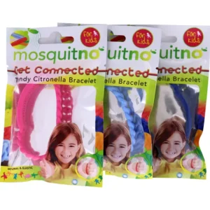 Best Get Connected Citronella Bracelet Set by Mosquitno for Kids - 3 Pc Bracelet Light Blue, Pink, Blue - GlowEssence Care - Embrace the Essence of Radiance with Premium Skincare Solutions
