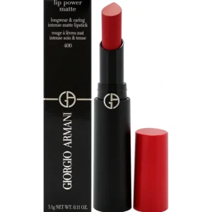 Shop Giorgio Armani Lip Power Matte Longwear Lipstick - 400 Four Hundred by Giorgio Armani for Women - 0.11 oz Lipstick - GlowEssence Care - Embrace the Essence of Radiance with Premium Skincare Solutions