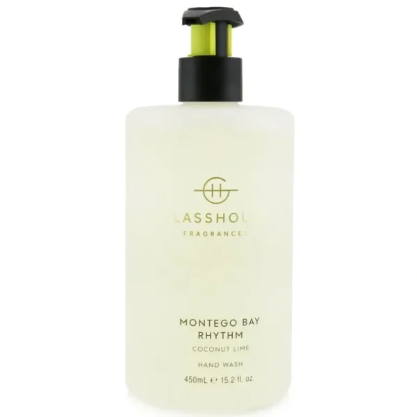 Wash<Glasshouse Hand Wash - Montego Bay Rhythm (Coconut & Lime) 450ml/15.2oz - GlowEssence Care - Embrace the Essence of Radiance with Premium Skincare Solutions