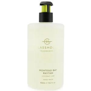 Wash*Glasshouse Hand Wash - Montego Bay Rhythm (Coconut & Lime) 450ml/15.2oz - GlowEssence Care - Embrace the Essence of Radiance with Premium Skincare Solutions