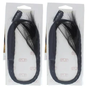 Lip-care<Hairdo Pop Two Braid Extension - R2 Ebony by Hairdo for Women - 15 Inch Hair Extension - Pack of 2 - GlowEssence Care - Embrace the Essence of Radiance with Premium Skincare Solutions