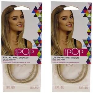 Lip-care*Hairdo Pop Two Braid Extension - R22 Swedish Blond by Hairdo for Women - 15 Inch Hair Extension - Pack of 2 - GlowEssence Care - Embrace the Essence of Radiance with Premium Skincare Solutions