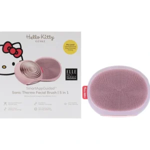 Store Hello Kitty Sonic Thermo Facial Brush 5 in 1 - Pink by Geske for Women - 1 Pc Brush - GlowEssence Care - Embrace the Essence of Radiance with Premium Skincare Solutions