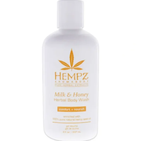 Best Hempz AromaBody Milk and Honey Herbal Body Wash by Hempz for Unisex - 8 oz Body Wash - GlowEssence Care - Embrace the Essence of Radiance with Premium Skincare Solutions