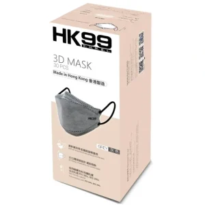 Wash<HK99 HK99 - (Normal Size) 3D Mask (30 pieces) Grey 200x75mm - GlowEssence Care - Embrace the Essence of Radiance with Premium Skincare Solutions