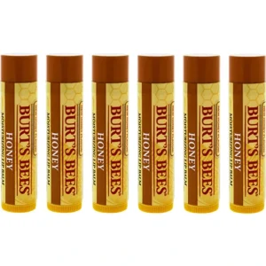 Lip-care<Honey Moisturizing Lip Balm by Burts Bees for Unisex - 0.15 oz Lip Balm - Pack of 6 - GlowEssence Care - Embrace the Essence of Radiance with Premium Skincare Solutions