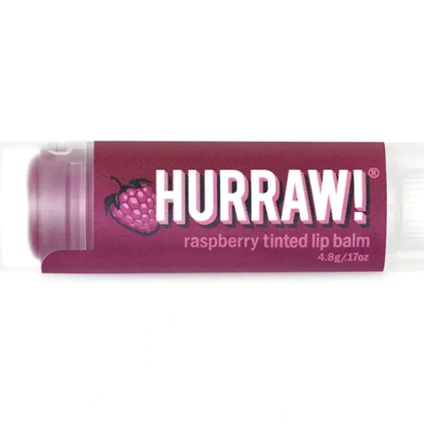 Sale Hurraw! Organic Lip Balm Tinted Raspberry 4.8g - GlowEssence Care - Embrace the Essence of Radiance with Premium Skincare Solutions
