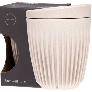 Wash<Huskee Reusable Coffee Cup Natural 236ml - GlowEssence Care - Embrace the Essence of Radiance with Premium Skincare Solutions