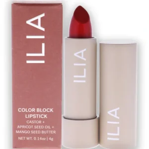 Beauty<ILIA Beauty Color Block High Impact Lipstick - Flame by ILIA Beauty for Women - 0.14 oz Lipstick - GlowEssence Care - Embrace the Essence of Radiance with Premium Skincare Solutions