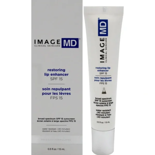 Lip-care<Image MD Restoring Lip Enhancer SPF 15 by Image for Women - 0.5 oz Treatment - GlowEssence Care - Embrace the Essence of Radiance with Premium Skincare Solutions