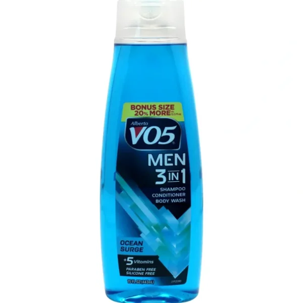 Best Sale 3-in-1 Ocean Surge Shampoo Conditioner and Body Wash by Alberto VO5 for Unisex - 15 oz Body Wash - GlowEssence Care - Embrace the Essence of Radiance with Premium Skincare Solutions