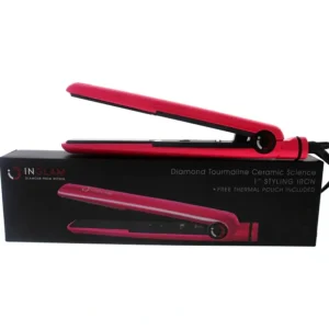 Best Sale Inglam Diamond Ceramic Tourmaline Flat Iron - HSA061CP Hot Pink by Inglam for Unisex - 1 Inch Flat Iron - GlowEssence Care - Embrace the Essence of Radiance with Premium Skincare Solutions