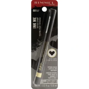 Wash<Ink Me Tatto Stamp Eyes and Body - 001 Black Heart Shape by Rimmel London for Women - 0.02 oz Eyeliner - GlowEssence Care - Embrace the Essence of Radiance with Premium Skincare Solutions