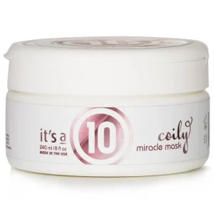 New It's A 10 Coily Miracle Mask 240ml/8oz - GlowEssence Care - Embrace the Essence of Radiance with Premium Skincare Solutions