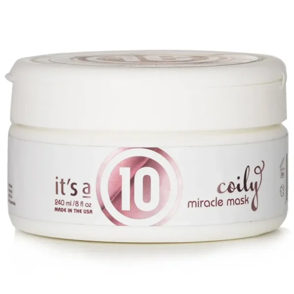 New It's A 10 Coily Miracle Mask 240ml/8oz - GlowEssence Care - Embrace the Essence of Radiance with Premium Skincare Solutions