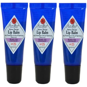 Discount Jack Black Intense Therapy Lip Balm SPF 25 - Black Tea and Blackberry by Jack Black for Men - 0.25 oz Lip Balm - Pack of 3 - GlowEssence Care - Embrace the Essence of Radiance with Premium Skincare Solutions