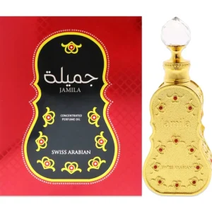 Beauty<Jamila by Swiss Arabian for Women - 0.5 oz Perfume Oil - GlowEssence Care - Embrace the Essence of Radiance with Premium Skincare Solutions