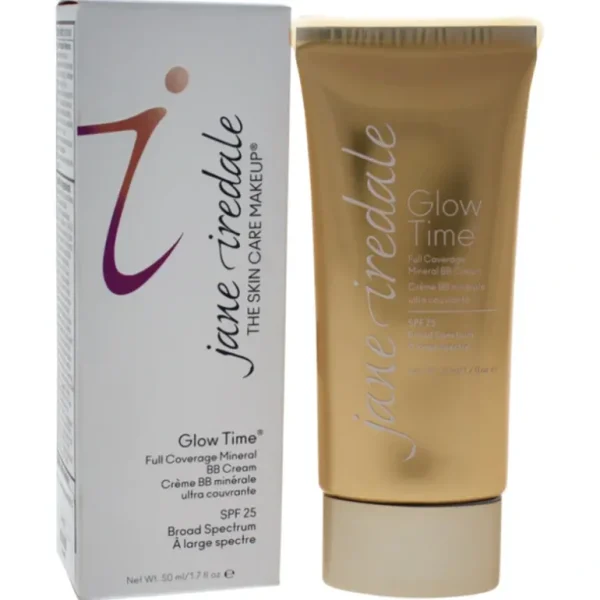 Complexion-care<Jane Iredale Glow Time Full Coverage Mineral BB Cream SPF 25 - BB8 by Jane Iredale for Women - 1.7 oz Makeup - GlowEssence Care - Embrace the Essence of Radiance with Premium Skincare Solutions