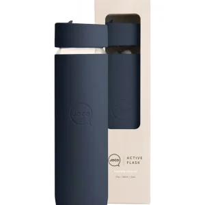 Wash<Joco Reusable Glass Active Flask Mood Indigo 500ml - GlowEssence Care - Embrace the Essence of Radiance with Premium Skincare Solutions