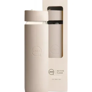 Wash<Joco Reusable Glass Active Flask Sandstone 500ml - GlowEssence Care - Embrace the Essence of Radiance with Premium Skincare Solutions
