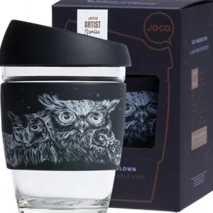 Wash<Joco Reusable Glass Cup Artist Series Jen Lobo 354ml - GlowEssence Care - Embrace the Essence of Radiance with Premium Skincare Solutions
