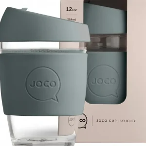 Wash<Joco Reusable Glass Utility Cup Bluestone 354ml - GlowEssence Care - Embrace the Essence of Radiance with Premium Skincare Solutions
