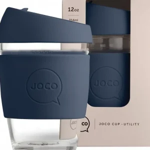 Wash<Joco Reusable Glass Utility Cup Mood Indigo 354ml - GlowEssence Care - Embrace the Essence of Radiance with Premium Skincare Solutions