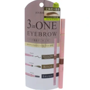 Beauty<Jourmoe 3 In One Eyebrow - 01 Light Brown by Jourmoe for Women - 1 Pc Eyebrow - GlowEssence Care - Embrace the Essence of Radiance with Premium Skincare Solutions