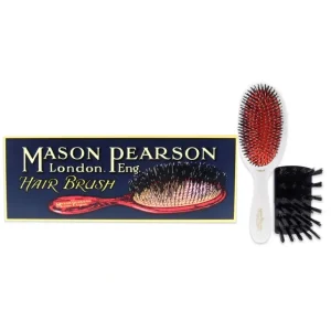 Sale Junior Bristle and Nylon Brush - BN2 Ivory by Mason Pearson for Unisex - 2 Pc Hair Brush, Cleaning Brush - GlowEssence Care - Embrace the Essence of Radiance with Premium Skincare Solutions