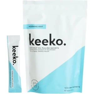 Wash<Keeko Morning Mint Oil Pulling Mouthwash 14 x 10ml - GlowEssence Care - Embrace the Essence of Radiance with Premium Skincare Solutions