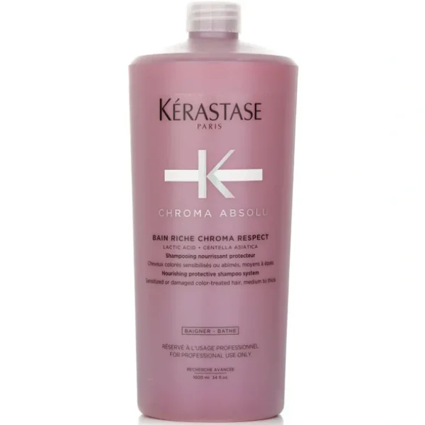 Fashion Kerastase Bain Riche Chroma Respect 1000ml/34oz - GlowEssence Care - Embrace the Essence of Radiance with Premium Skincare Solutions
