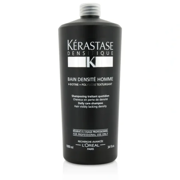 Shop Kerastase Densifique Bain Densite Homme Daily Care Shampoo (Hair Visibly Lacking Density) 1000ml/34oz - GlowEssence Care - Embrace the Essence of Radiance with Premium Skincare Solutions