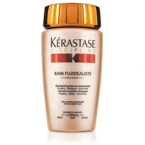 Clearance Kerastase Discipline Bain Fluidealiste Smooth-In-Motion Shampoo (For All Unruly Hair) 250ml/8.5oz - GlowEssence Care - Embrace the Essence of Radiance with Premium Skincare Solutions