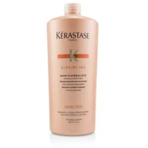 Hot Kerastase Discipline Bain Fluidealiste Smooth-In-Motion Shampoo (For All Unruly Hair) 1000ml/34oz - GlowEssence Care - Embrace the Essence of Radiance with Premium Skincare Solutions