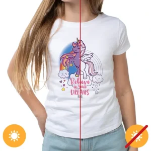 Wash<Kids Crew Tee - Believe - White by DelSol for Kids - 1 Pc T-Shirt (YL) - GlowEssence Care - Embrace the Essence of Radiance with Premium Skincare Solutions