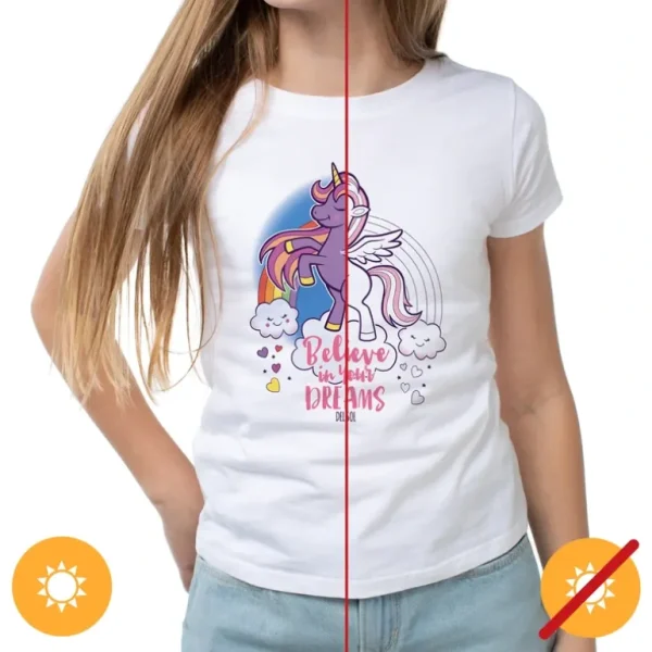 Wash<Kids Crew Tee - Believe - White by DelSol for Kids - 1 Pc T-Shirt (YL) - GlowEssence Care - Embrace the Essence of Radiance with Premium Skincare Solutions