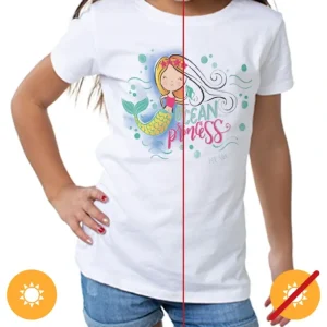 Best Kids Crew Tee - Ocean Princess by DelSol for Kids - 1 Pc T-Shirt (3T) - GlowEssence Care - Embrace the Essence of Radiance with Premium Skincare Solutions