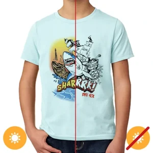 Wash<Kids Crew Tee - Sharrrk by DelSol for Kids - 1 Pc T-Shirt (YM) - GlowEssence Care - Embrace the Essence of Radiance with Premium Skincare Solutions