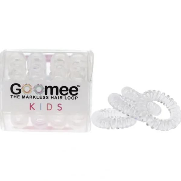 Online Kids The Markless Hair Loop Set - Glass Slipper by Goomee for Kids - 4 Pc Hair Tie - GlowEssence Care - Embrace the Essence of Radiance with Premium Skincare Solutions